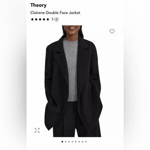 Theory Clairene Double Face Jacket (Black)